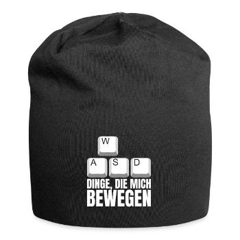 WASD Dinge Die Mich Bewegen - Jersey-Beanie - Schwarz - Vorne