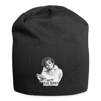 Not Too Bad Funny Pencil Sketch - Jersey Beanie - black - Front