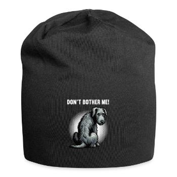 Ne me dérange pas, Propriétaire de chien de loups-loup irlandais - Bonnet en jersey - noir - Devant