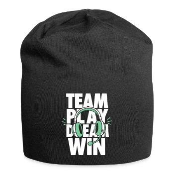 Team Play Dream Win Gaming Headset - Jersey Beanie - black - Front