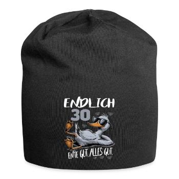 Geburtstag Ente Gut Alles Gut 30 Jahre Comic - Jersey-Beanie - Schwarz - Vorne