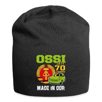 Geburtstag DDR Ossi Ost Produkt 70 Jahre - Jersey-Beanie - Schwarz - Vorne
