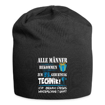 20. Geburtstag Handwerker Technik Werkzeug - Jersey-Beanie - Schwarz - Vorne
