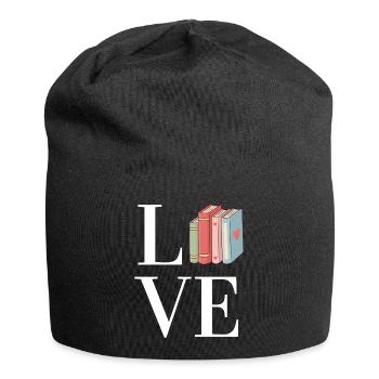 Booklover - Jersey-Beanie - Schwarz - Vorne