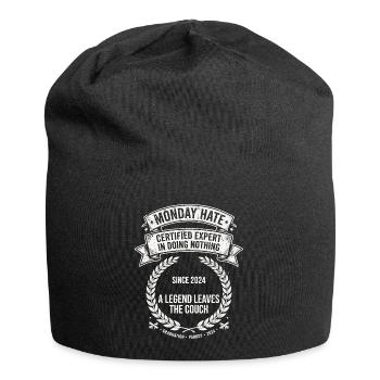 Monday Hate Certified Expert - Jersey Beanie - black - Front