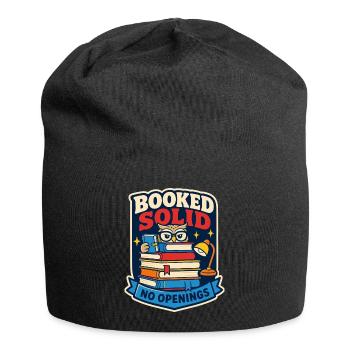 Booked Solid – No available dates - Jersey Beanie - black - Front