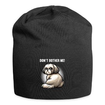 Don't Bother Me Shih tzu Shih tzus Shih tzu Halter - Jersey Beanie - black - Front