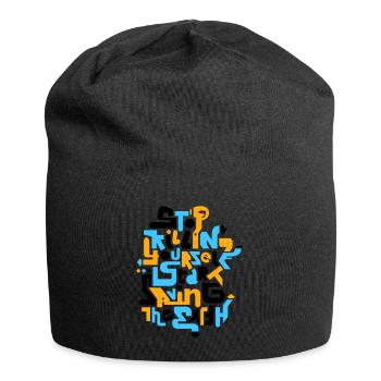 stopkillingyaself_3f - Jersey Beanie - black - Front