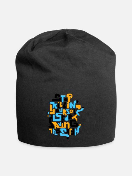 stopkillingyaself_3f - Jersey-Beanie - Schwarz