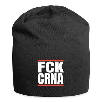 Fuck Corona Virus Pandemie Geschenk - Jersey-Beanie - Schwarz - Vorne