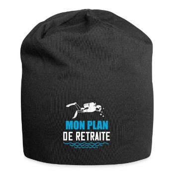 La plongée sous-marine mon plan de retraite humour - Bonnet en jersey - noir - Devant