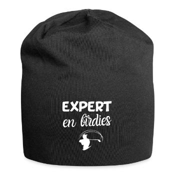 Expert in birdies humor golf anniversary sport - Jersey Beanie - black - Front