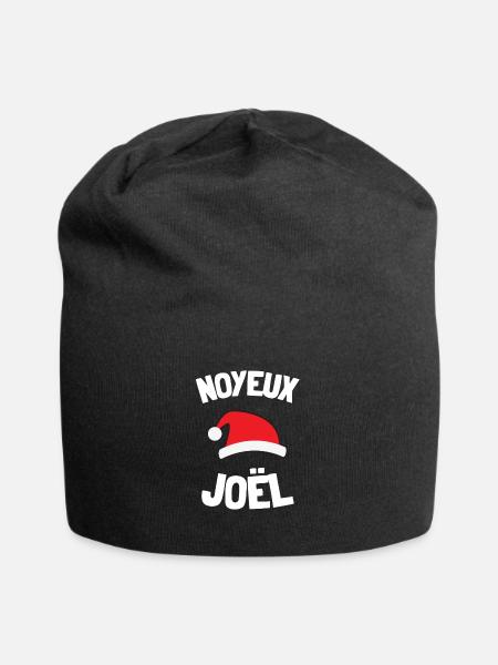 Noyeux Joël humour expression drôles joyeux Noël - Bonnet en jersey - noir