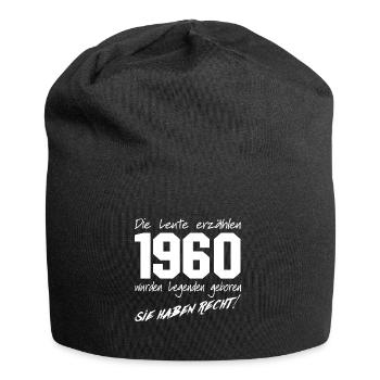 Legenden geboren 1960 - Jersey-Beanie - Schwarz - Vorne