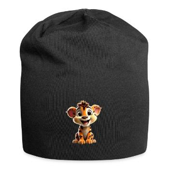 Merry Lion Cub - Jersey Beanie - black - Front