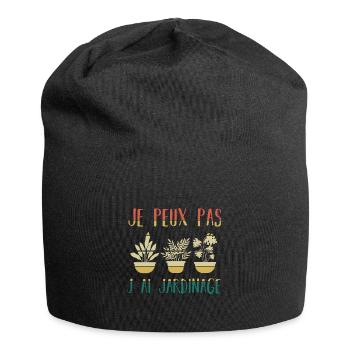 Ich kann nicht, ich habe Gartenarbeit - Jersey-Beanie - Schwarz - Vorne