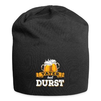 Vater hat Durst - Vatertag - Trinken - Männertag - Jersey-Beanie - Schwarz - Vorne