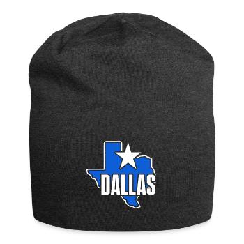 Conception de carte Dallas Texas pour les fiers Dallasites - Bonnet en jersey - charbon - Devant