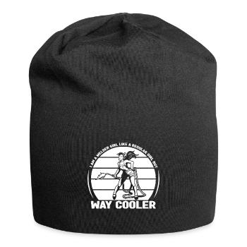 Welder Girl Way Cooler Gift idea - Jersey-Beanie - Schwarz - Vorne