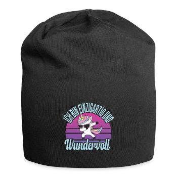 Malle - Jersey-Beanie - Schwarz - Vorne