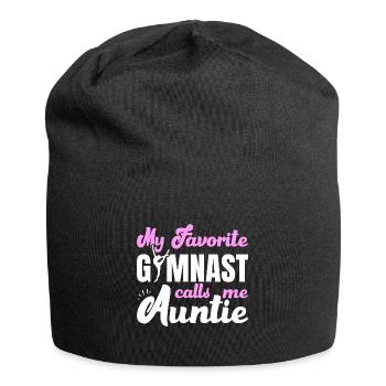 Ma gymnaste préférée m’appelle Tante Gymnastique - Bonnet en jersey - noir - Devant
