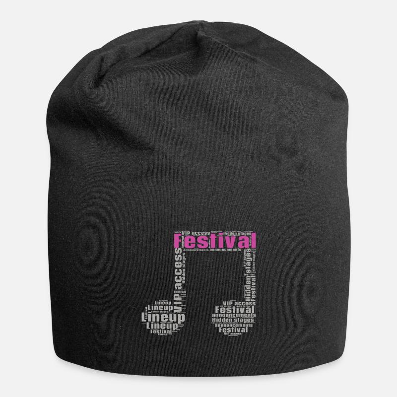 Festival - Jersey-Beanie - Schwarz