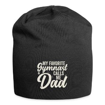 Mein Lieblingsturner Nennt Mich Papa - Jersey-Beanie - Schwarz - Vorne