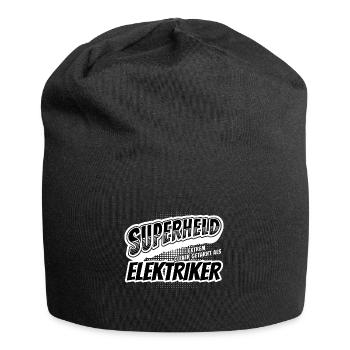 Superheld, clever getarnt als Elektriker - Jersey-Beanie - Schwarz - Vorne