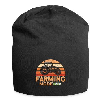 Viehzüchter Bauernhof Landwirtschaft Geschenk - Jersey-Beanie - Schwarz - Vorne