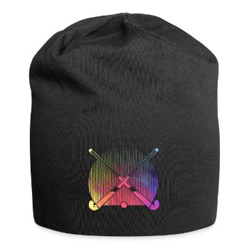 Hockey Retro - Jersey-Beanie - Schwarz - Vorne