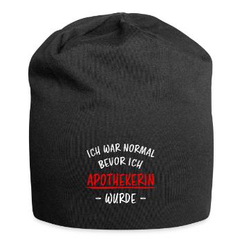 Apothekerin Lustige Spruch Beruf Apotheke Geschenk - Jersey-Beanie - Schwarz - Vorne