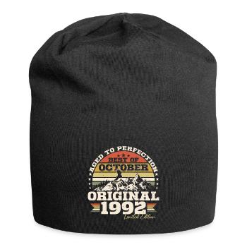 Octobre 1992 Cadeau d’anniversaire de naissance - Bonnet en jersey - noir - Devant