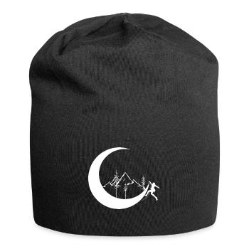 Moon - Mountains - Climbing - - Jersey Beanie - black - Front