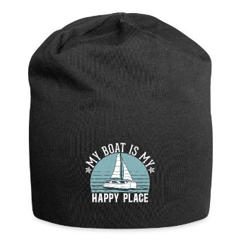 Catamaran Captain Sailboat - Jersey Beanie - black - Front