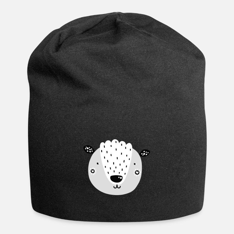 Scandinavian sheep - Jersey Beanie - black