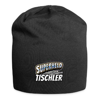 Superheld, clever getarnt als Tischler - Jersey-Beanie - Schwarz - Vorne