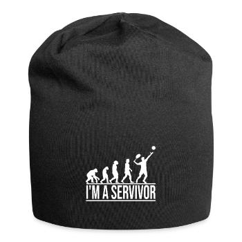 Tennis - Jersey-Beanie - Schwarz - Vorne