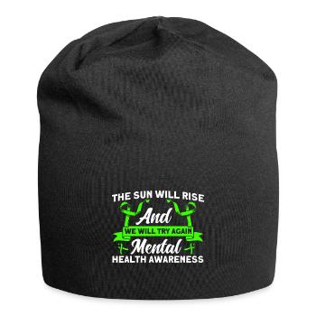 Mental health awareness Mental health - Jersey Beanie - black - Front