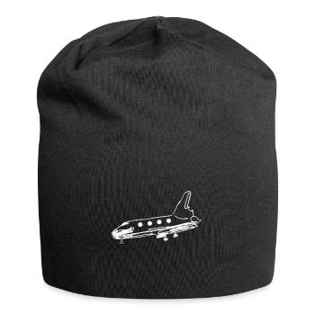 symbole de transport fusée avion vol transport - Bonnet en jersey - noir - Devant