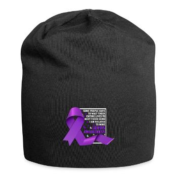 Lupus Bewusstseins Monat - Jersey-Beanie - Schwarz - Vorne
