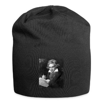 Beethoven gift, classical music vintage piano - Jersey Beanie - black - Front