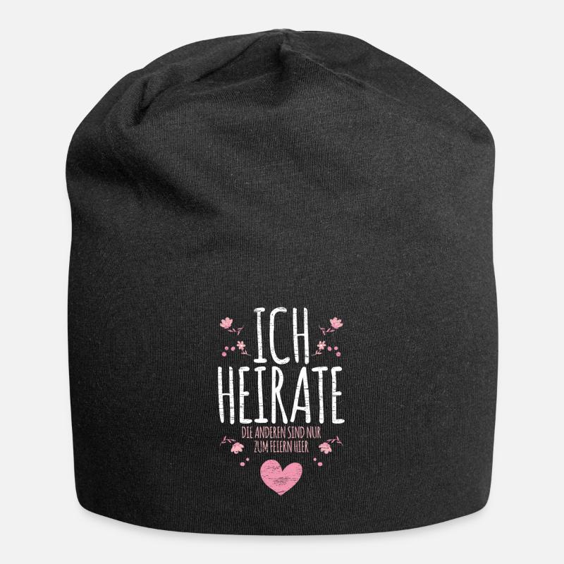 Junggesellenabschied Braut - Jersey-Beanie - Schwarz