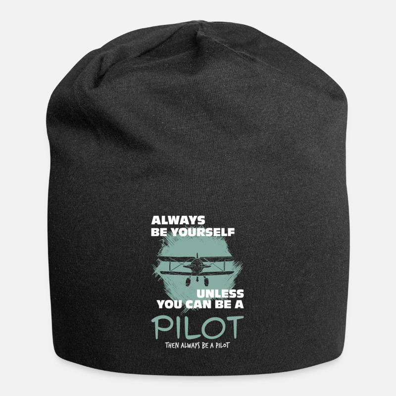 Pilot - Jersey-Beanie - Schwarz