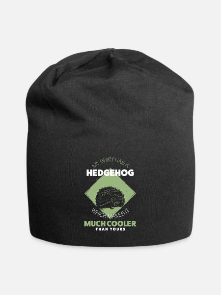 Igel - Jersey-Beanie - Schwarz