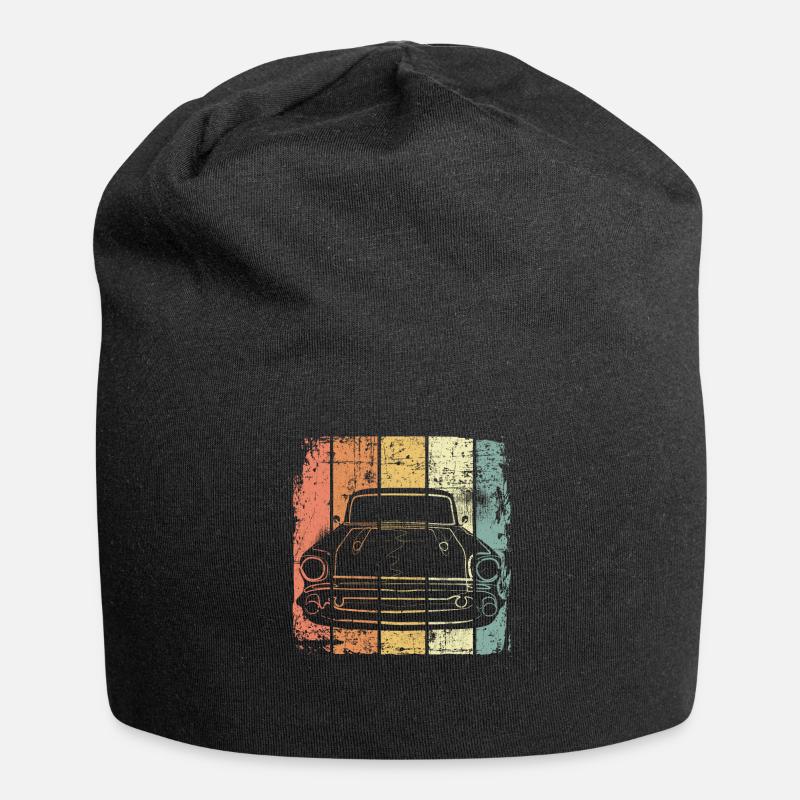 Auto retro - Jersey-Beanie - Schwarz