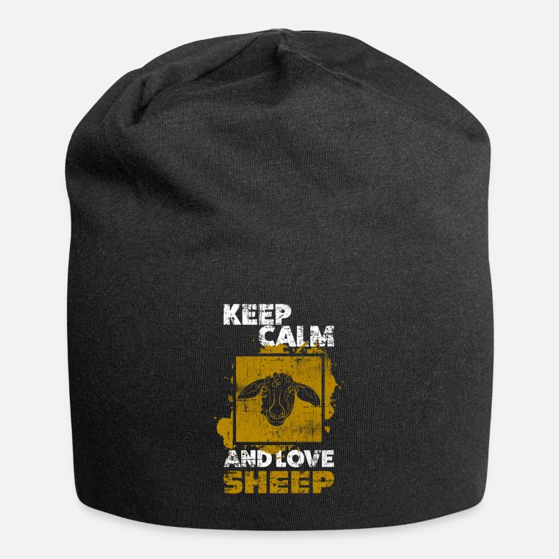 Schaf - Jersey-Beanie - Schwarz