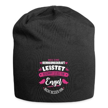 Cleaning lady Cleaner - Jersey Beanie - black - Front