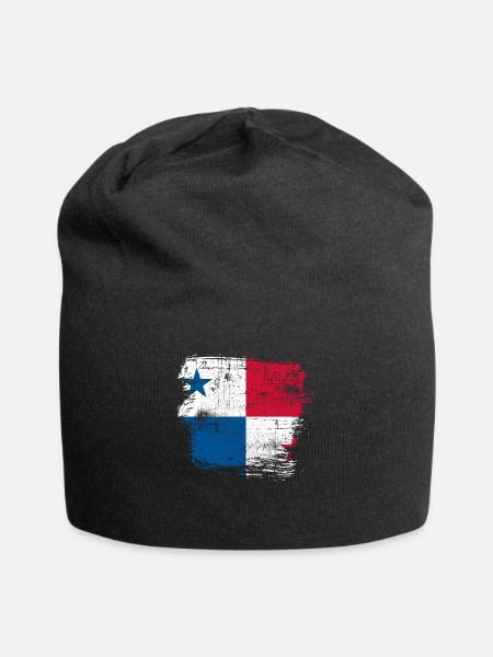 Panama - Jersey-Beanie - Schwarz