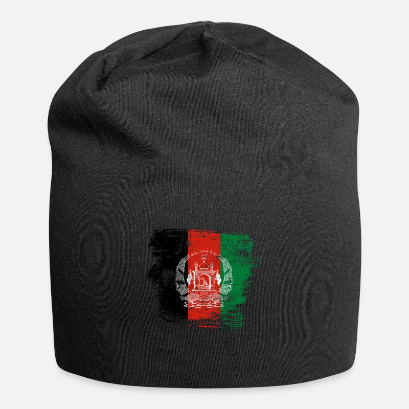 Afghanistan - Jersey Beanie - black