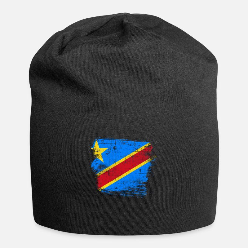 Kongo - Jersey-Beanie - Schwarz